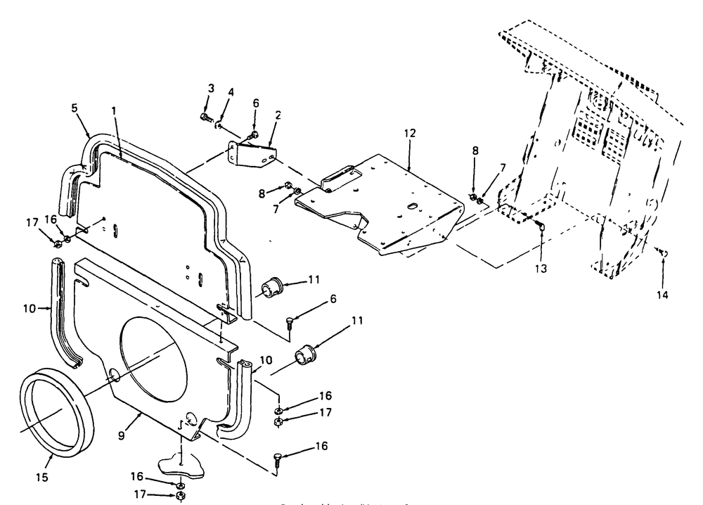 Battery Tray And Bulkhead Diagram and Parts List for 2284 864501-899000-145734100-146734100-14A734100 Cub Cadet Lawn Tractor